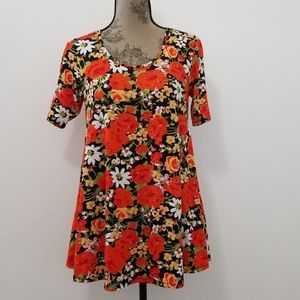 LuLaRoe roses floral classic tee